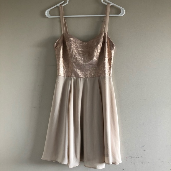 Express Dresses & Skirts - NWOT Express Rose Gold Mini Dress